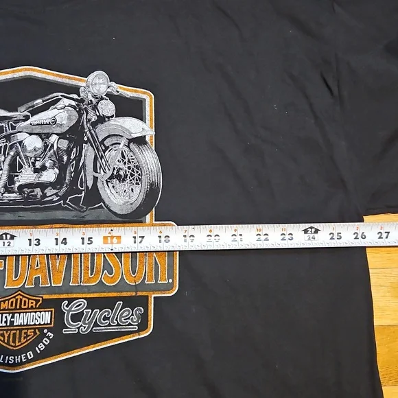 NWT Harley-Davidson Black Tee with Motorcycle Design Size XXXL - Picture 6 of 8